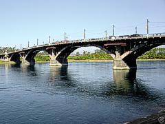 Иркутск. Старый ангарский мост